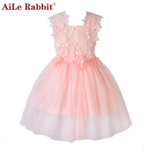 AiLe Rabbit/платье для девочек; детская одежда; Одежда для девочек; весеннее кружевное платье принцессы; праздничное свадебное платье для малышей