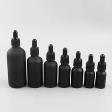 12 x 100ml 50ml 30ml 20ml 15ml 10ml 5ml Matt black glass essential oil dropper bottle essential drop vials Cosmetic Containers 12 x 100ml 50ml 30ml 20ml 15ml 10ml 5ml Matt black glass essential oil dropper bottle essential drop vials Cosmetic Containers