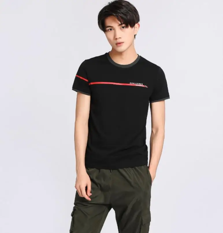 Xiaomi ULEEMARK Мужская Повседневная футболка с принтом модная мужская летняя удобная и дышащая мужская рубашка с коротким рукавом