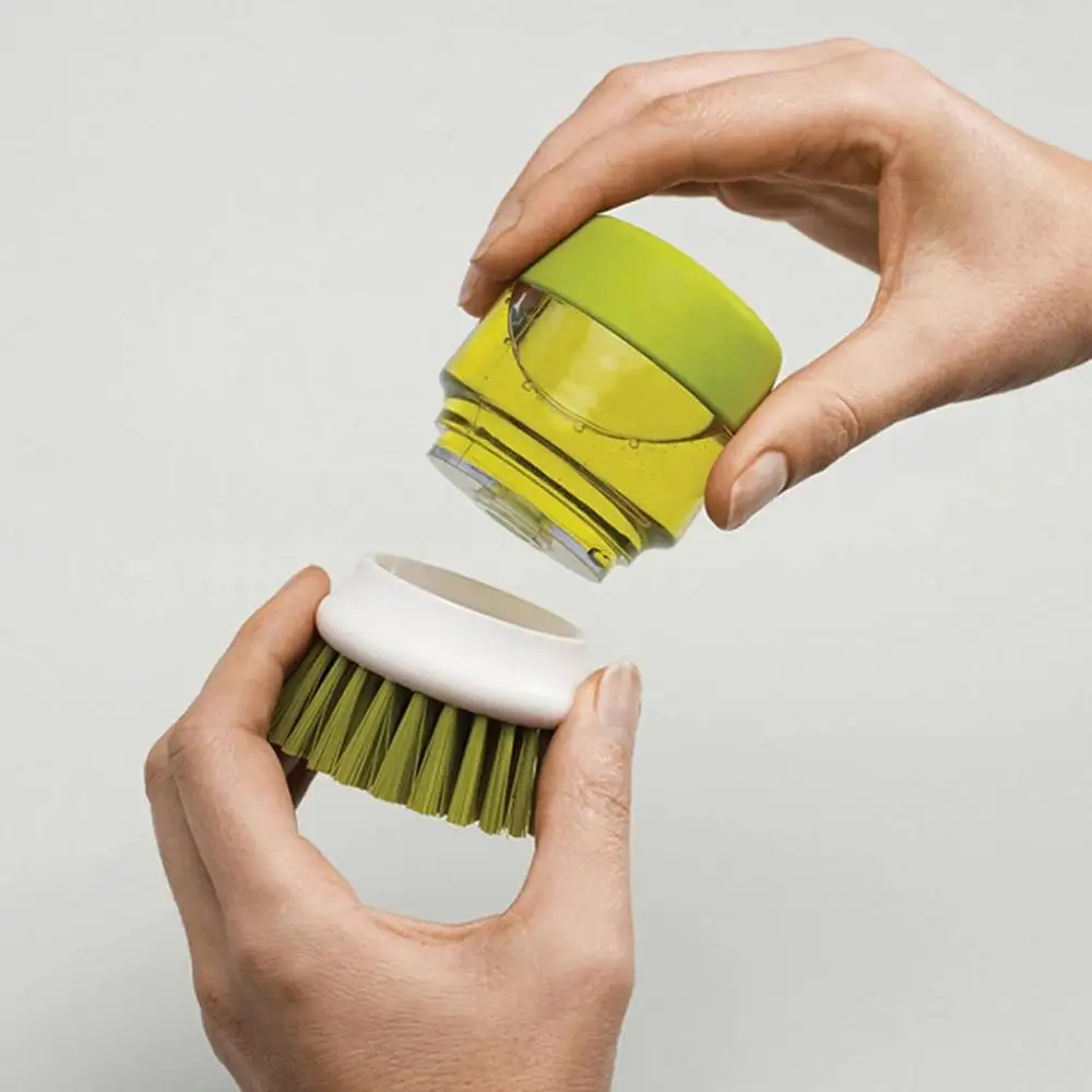 

New Home Kitchen Washing Utensils Pot Dish Brush With Washing Up Liquid Soap Dispensing Dish Brush