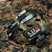 Fast Тактический шлем для верховой езды армии Вентилятор спецназ Вентилятор Открытый CS поле оборудование голову защитный шлем уход за кожей лица с светильник
