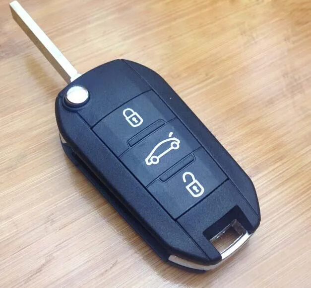 3 Buttons VA2 Modified Flip Remote Key Shell For Peugeot 307 407 408 (without Groove) 0536 (6)