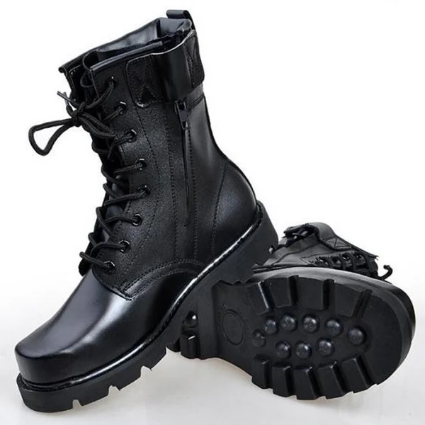 converse military boots with zipper