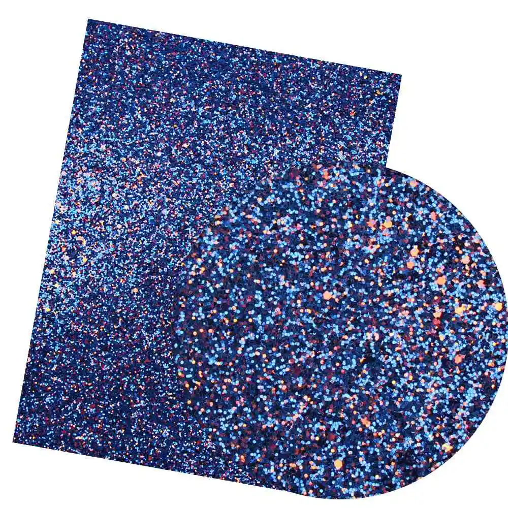 AHB блестящая синтетическая кожа ткань массивные блестящие листы для рукоделия вечерние украшения для свадьбы сделай сам бант для волос кожаные материалы - Цвет: 350 dark blue