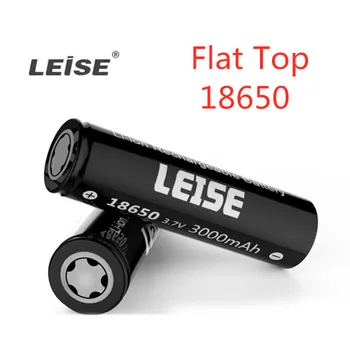 

Leise Original 18650 3.7V 3000mAh Rechargeable Li-ion Lithium Battery Ecig Battery Flat Top for Electrical Cigarette Home DIY