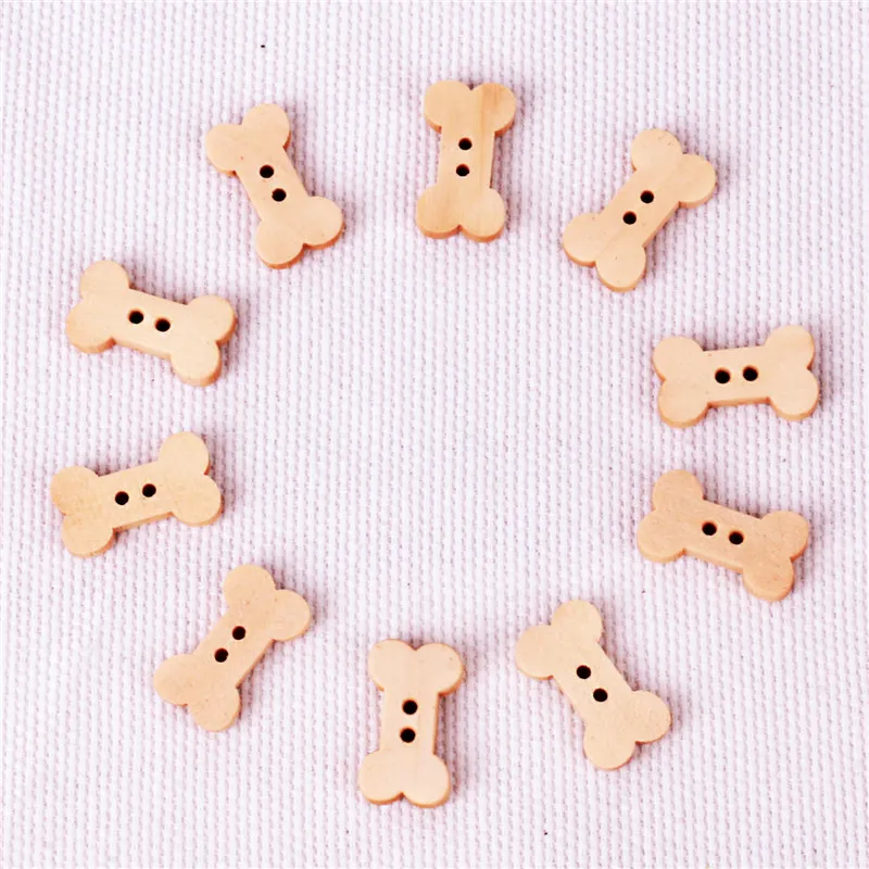 Dog Bone Picture Decorated With Buttons Dog Bone Picture Decorated With Buttons