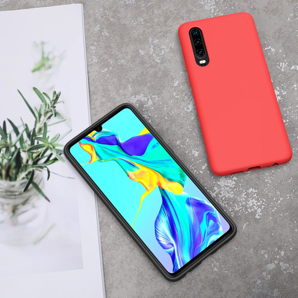 NILLKIN huawei P30 чехол Роскошный гибкий чистый жидкий силиконовый мягкий чехол для huawei P30 чехол