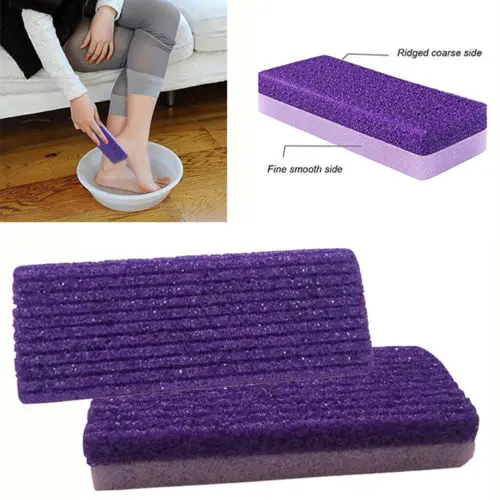 

Bathroom Products Exfoliating Scrub Foot Pumice Stone Sponge Block 2in1 Callus Remover for Feet Beauty Tool Foot Restore Tender