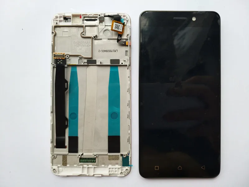 Online Alta calidad con marco pantalla LCD Sensor MONTAJE DE digitalizador con pantalla táctil para Lenovo K6 Power K33a42 k33a48 piezas de teléfono