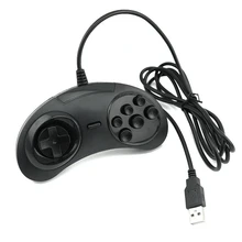 Классический проводной 6 кнопок USB классический геймпад USB игровой контроллер для SEGA Genesis/MD2 Y1301/PC/MAC