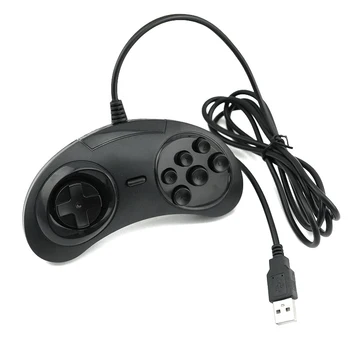 

Classic Wired 6 Buttons USB Classic Gamepad USB Game Controller For SEGA Genesis/MD2 Y1301/ PC /MAC
