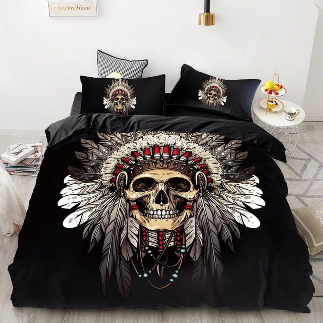 Cavalo 3d jogo de cama indiano legal moda capa edredão deserto rei rainha  gêmeo completo único casal tribal conjunto artístico - AliExpress