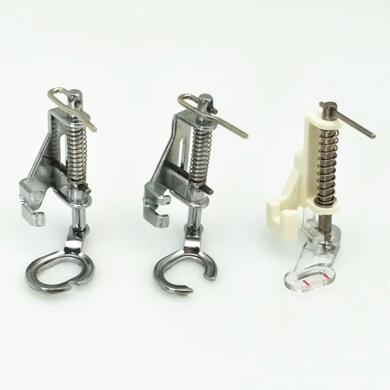 

3 Kind of Rolled Hem Foot Sewing Large Metal Darning Free Motion Sewing Machine Presser Foot Hem Quilting Foot 5BB5336