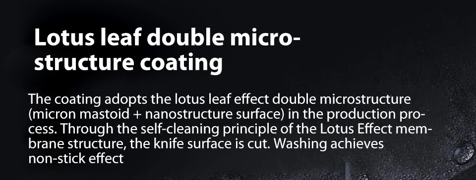 Original Xiaomi Mijia Huohou Cool Black Kitchen Non-Stick Knife Stainless Steel Knife Set 307mm Slicing Knife +298mm Chef Knife  (3)