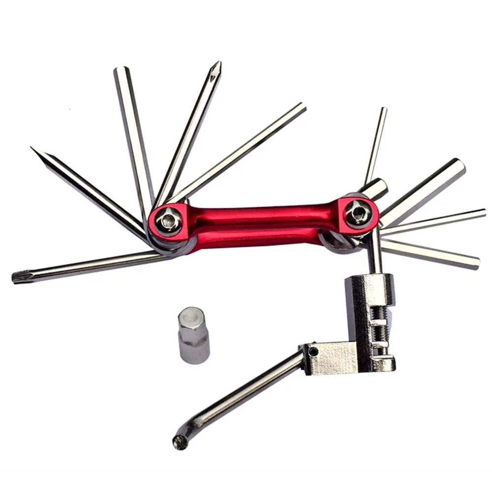 

Pocket 11 In 1 Multitool Folding Bicycle Tire Repair Kits EDC Bike Tools Set Bicycle Wrench Screwdriver Chain Cutter Cycling