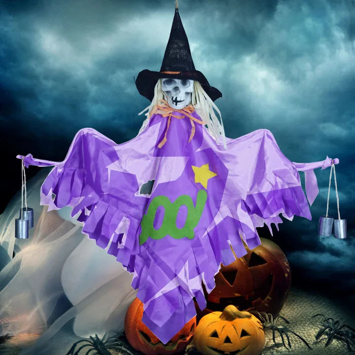 

New Venue Props Bar Decorations Halloween Horror Skull Decorations Ghost Chime Pendants Restaurant Layout Halloween Decorations