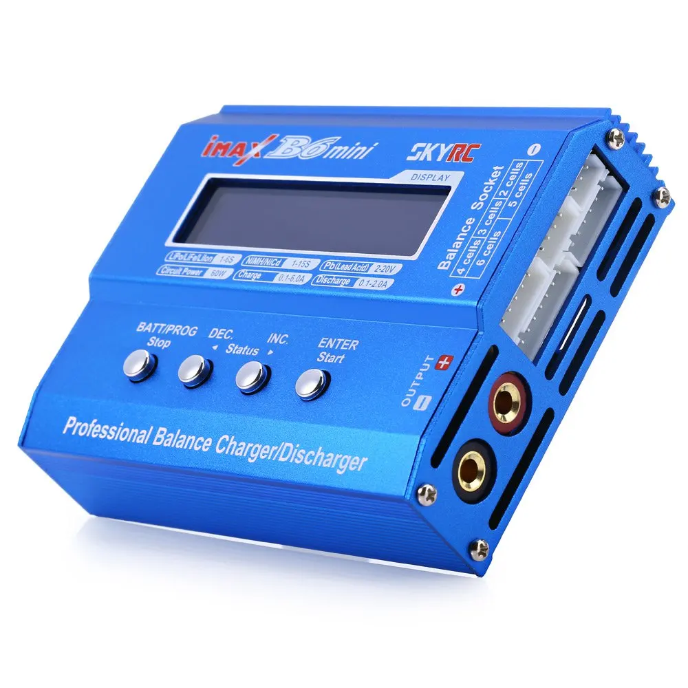 

Original SKYRC iMAX B6 Mini 60W Balance Discharger lithium Lipo Battery Charger For RC Battery Charging Re-peak For NIMH NICD
