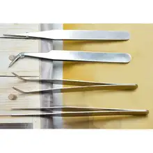 4 шт./компл. рисунки на ногтях Нержавеющая сталь Пинцет ногти искусство Изогнутые Прямой Инструменты щипцы кусачки пинцеты комплекты 789