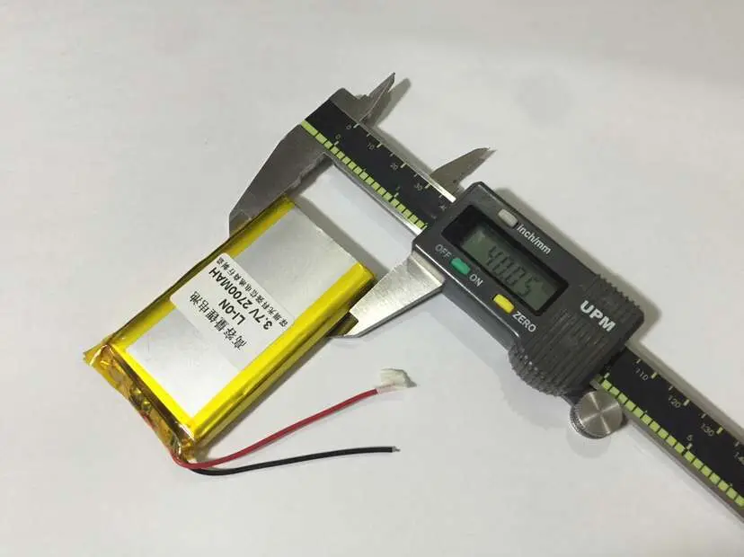3,7 V полимерный литиевый 704070 2700 MAH 7X40X70mm аккумулятор