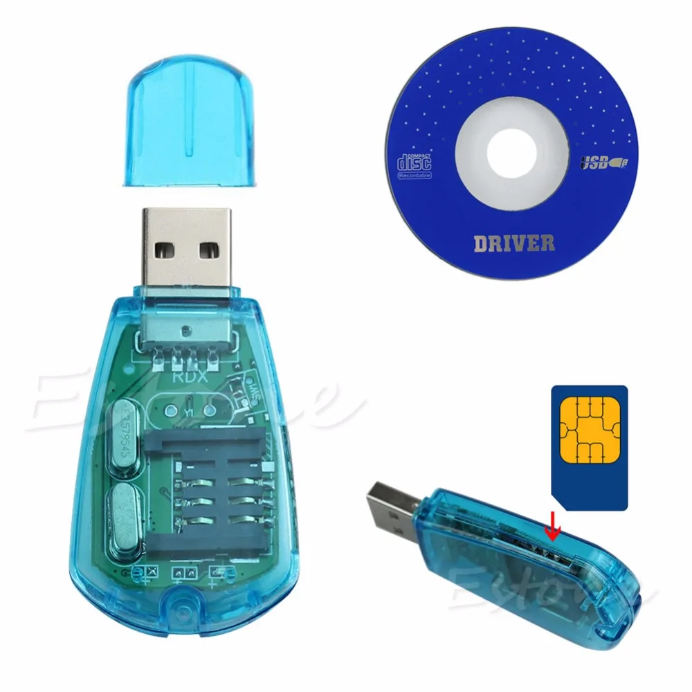 Стандартный USB-считыватель SIM-карт 1 шт. устройство для записи копирования смс