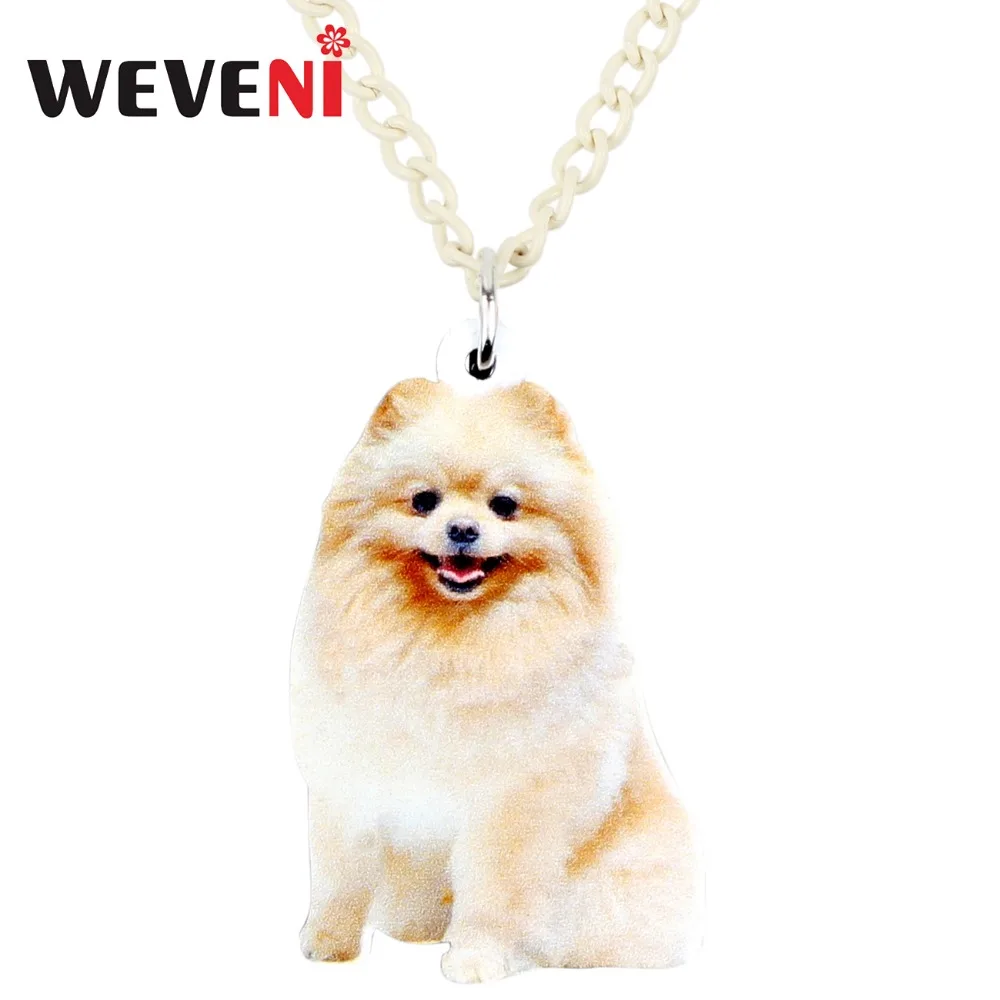 Подвеска для ожерелья собак WEVENI акриловая подвеска счастливых женщин|Ожерелья с