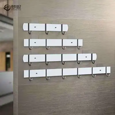 

304 Stainless Steel Bathroom Kitchen Seamless Viscose Wall Row Robe Hook Bath Towel Washball Hooks Key Hat Coat Holder Hanger