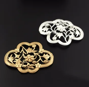 

Retro Filigree Leaf Flower Pendant Charms Connectors Findings DIY Jewelry Making Accessories