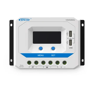 

45A VS4548AU 12V 24V 36V 48V EPSolar PWM Viewstar Solar Charge Controller Regulators LCD with USB