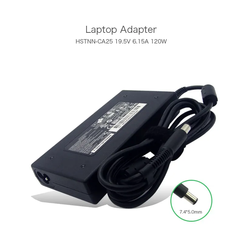 19.5V 6.15A 120W Adjustable Power Adapter for HP EliteBook 8460W HSTNN-CA25 HSTNN-LA25 677762-002 677762-001 Laptop Charger | Компьютеры и