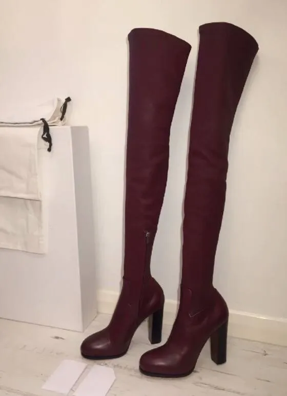 Dipsloot Pictures Lado Del Cremallera Botas As Tacones azul Plaza Rodilla Por Alta Redondo Las Fiesta Mujer Sólido Damas Encima 2019 Dedo as Larga La De Pie Niñas vino Tinto Vestido Pictures qWfrq1w