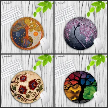 

Mairuige Tree of life Beautiful Anime Gaming keyboard Mouse Mat 200x200mm 220x220mm Lock Edge And No Edge Edge Round Mouse Pad