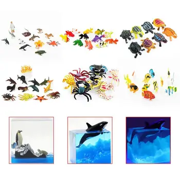 

1 set DIY Craft Making Filler Simulated Marine Biological Model Epoxy Filling Material Simulation Deep Sea Animal Models Childre