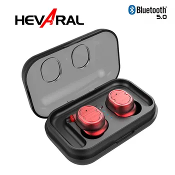 

Hevaral Touch Control DSP TWS Bluetooth 5.0 Earphone IPX5 Waterproof HIFI Super Bass Sound Wireless Quick Connect Smart Earbuds