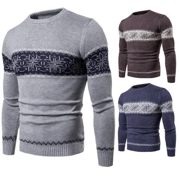 

YM006 New Men's Clothing round collar turtleneck Slimming Sweaters Pullovers Spot Knitted Sweaters