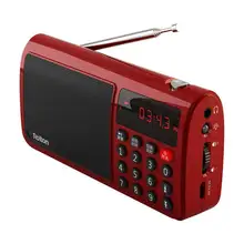 T5 TF Card Mini Speaker Portable World Band Radio FM/AM/SW Mp3 Speaker WAV Music Player And Flashlight for Elder Man Woman
