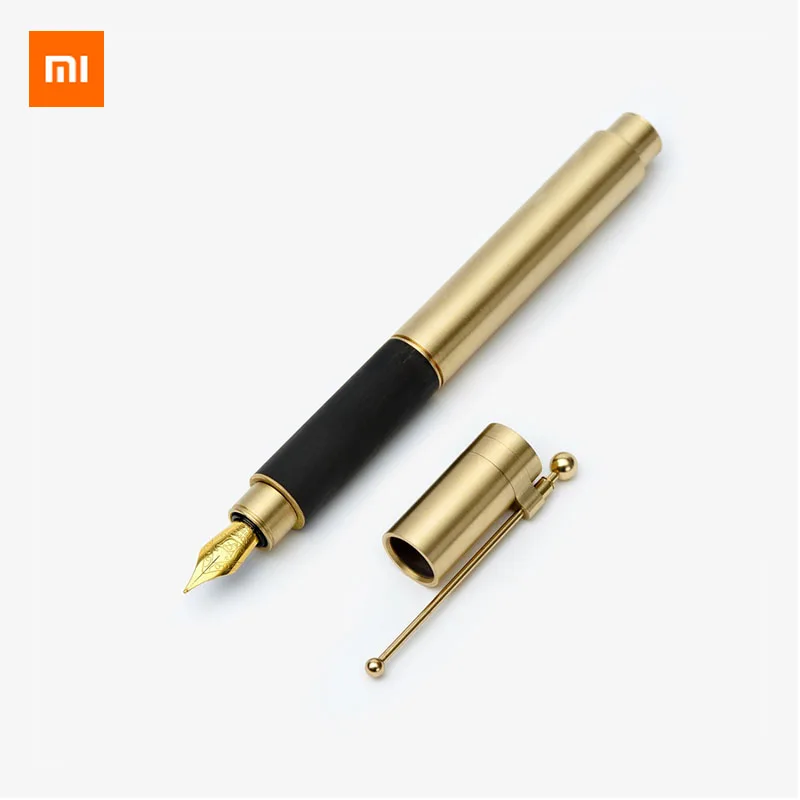 

Xiaomi Mijia Youpin Retro time Pen Private order Business writing F tip 0.6mm Gift set wooden advanced pen