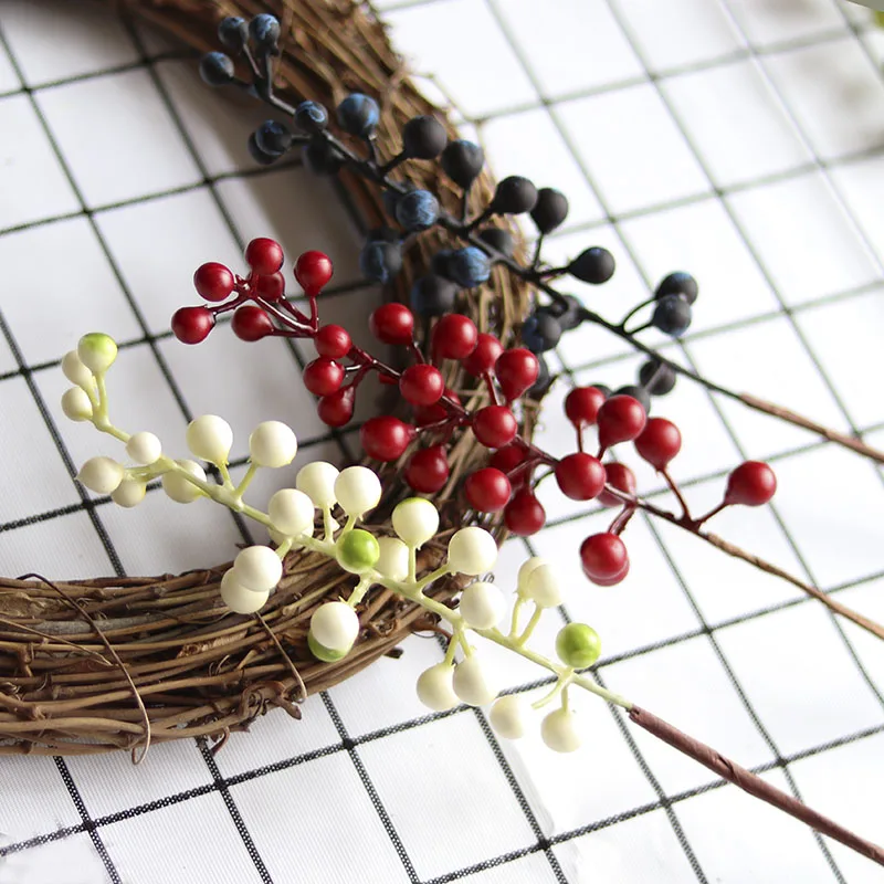 Artificial Berries Branch Plastic Fake Flowers