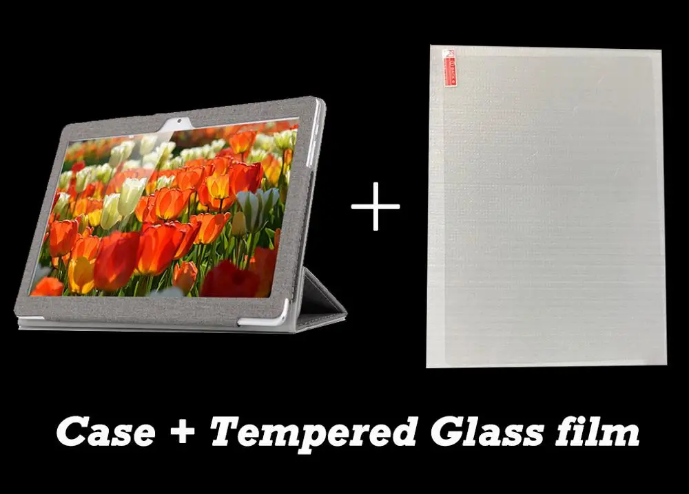 Чехол для CHUWI hi9 air, высококачественный чехол-подставка из искусственной кожи для CHUWI hi9 air 10," Tablet PC, защитный чехол+ 3 подарка - Цвет: gary -Tempered film
