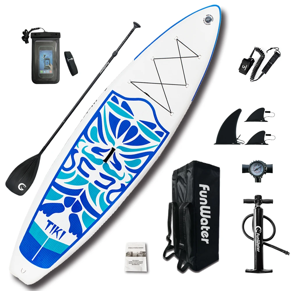 FunWater 320*84*15 cm inflable Paddle Junta Sup W/paleta Bolsa De Correa de la bolsa del teléfono - 1