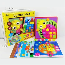 Без повреждений, 3D пазлы, игрушки для детей, композитная картина, головоломка, креативная мозаика, гриб, набор для ногтей, кнопка, искусство, дети, Toy004