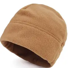 Outdoor Warm Ski Hat Men Embroidery Black Army green Winter Thicked Hats Fleeces Caps Thick fleece cap-Can Customize LOGO