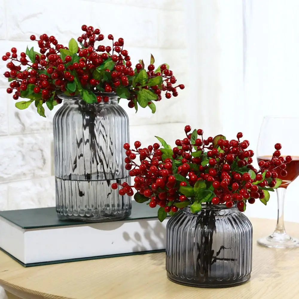 Искусственное моделирование ягодный цветок растение букет домашнее свадебное украшение DC112 - Цвет: as picture