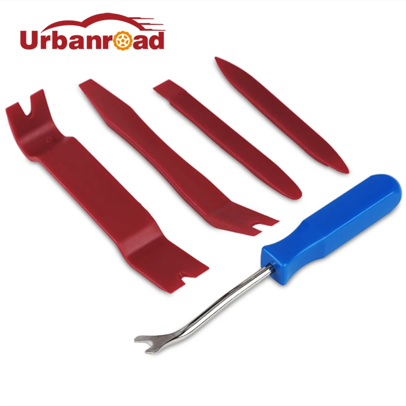 

FISHBERG 1Set/5pcs Plastic Car Pry Tool Portable Automobile Auto Car Radio Door Clip Panel Trim Dash Removal Tool
