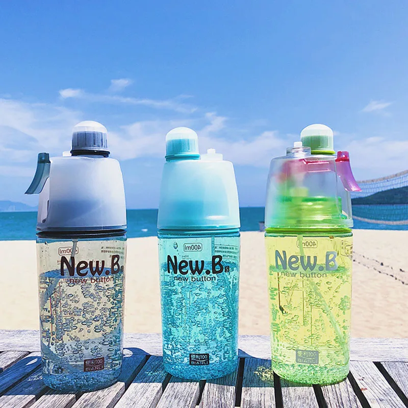 

Water Bottle Tritan Plastic with nozzle For Tour Outdoor sports 400ML Drinkware BPA Free