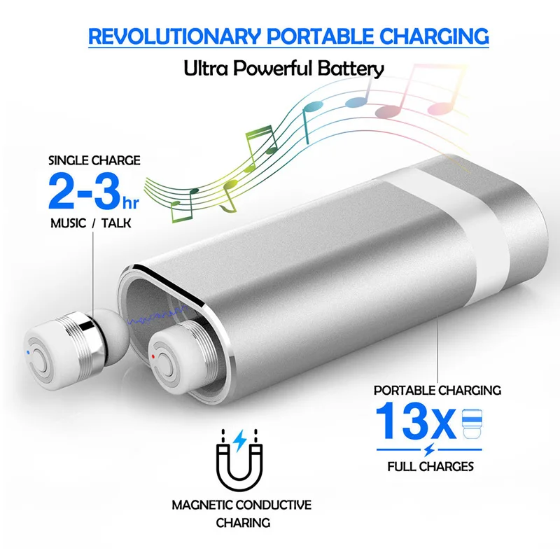 Спортивные Bluetooth наушники беспроводные с микрофоном сенсорное управление DPRUI TWS