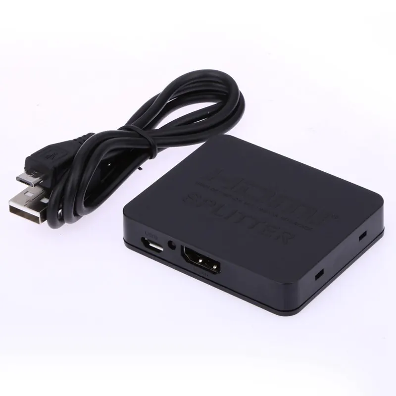 Новый HDMI 1 in2 разветвитель усилитель Дубликатор концентратор коробка Авто