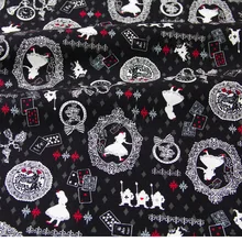 Полуметровая японская Лоскутная стеганая ткань для шитья винтажная хлопковая ткань с рисунком Алисы