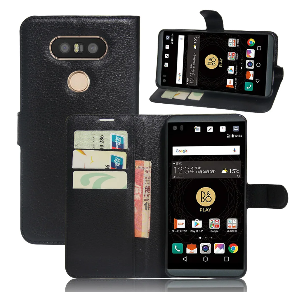 

YINGHUI For LG V20 Mini V34 Protective Case Luxury Wallet PU Leather Flip Case For LG V34 / V20 Mini Case 5.2" Phone Cover Bags