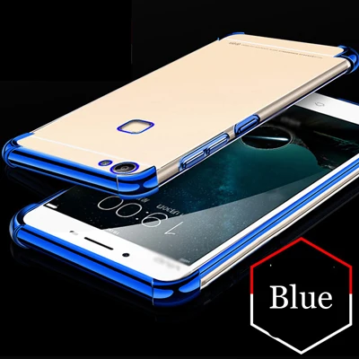 Чехол для VIVO X6 x6 воздушный чехол для подушки прозрачный Кристальный Мягкий Силиконовый ТПУ противоударный чехол для полной защиты телефона чехол для VIVO X 6 Чехлы для iPad Pro - Цвет: Синий