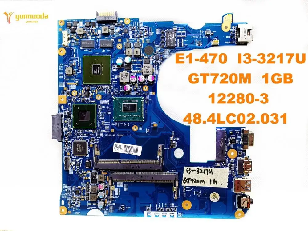 Оригинальный Для ACER E1-470G Материнская плата ноутбука E1-470 I3-3217U GT720M 1 ГБ 12280-3 48.4LC02.031